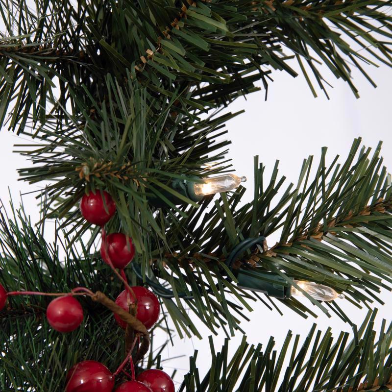 Celebrations 6 ft. L LED Prelit Multicolored/Warm White Mixed Pine Rechargeable Garland
