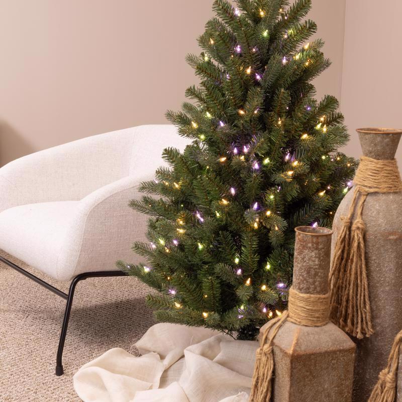 Holiday Bright Lights 4 ft. Full LED 250 ct Virginia Color Changing Christmas Tree