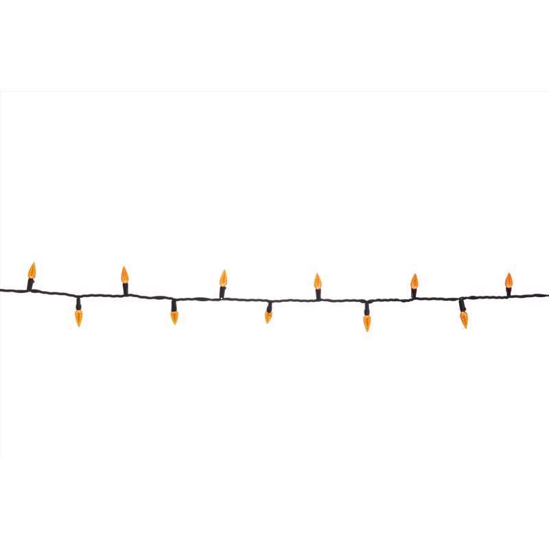 Celebrations Orange 100 ct LED Anti Flicker String Lights