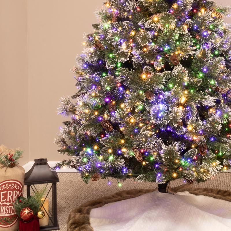 Holiday Bright Lights 9 ft. Full LED 2700 ct Tripoli Pine Sparkle Color Changing Christmas Tree