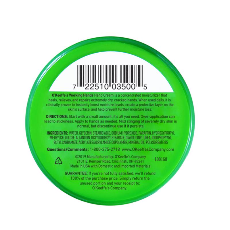 O'Keeffe's Working Hands No Scent Hand Repair Cream 3.4 oz
