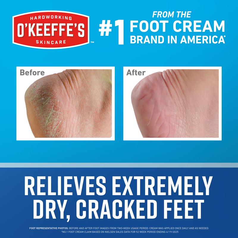O'Keeffe's Healthy Feet No Scent Foot Repair Cream 3.2 oz