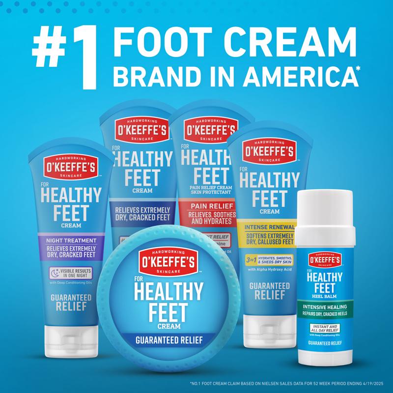 O'Keeffe's Healthy Feet No Scent Foot Repair Cream 3.2 oz