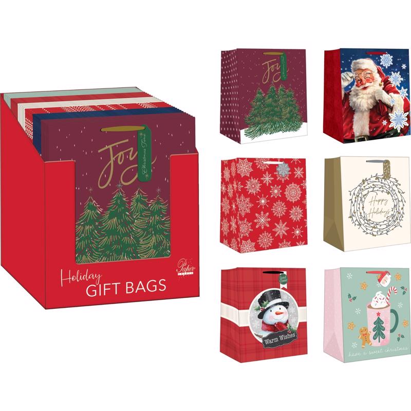 Paper Images Assorted Holiday Large Gift Bag