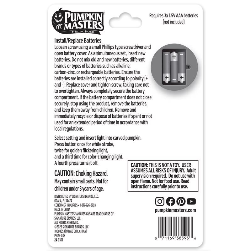 Pumpkin Masters Pumpkin Decorating Light