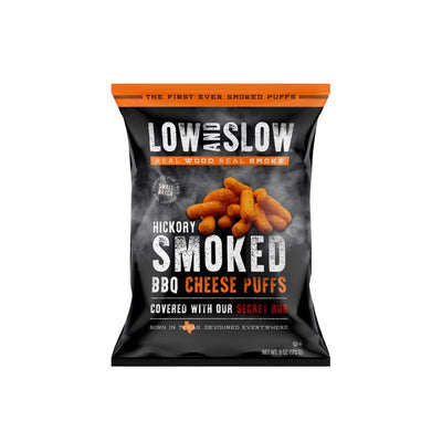 Low and Slow Hickory Smoked BBQ Cheese Puffs 6 oz Bagged