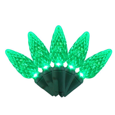 Celebrations LED C6 Green String Christmas Light Bulbs