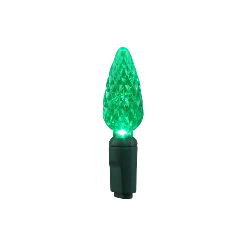 Celebrations LED C6 Green String Christmas Light Bulbs