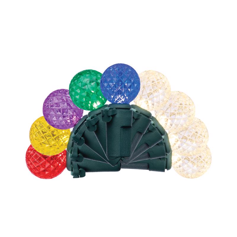 Celebrations LED G12 Multicolored/Warm White String Christmas Light Bulbs