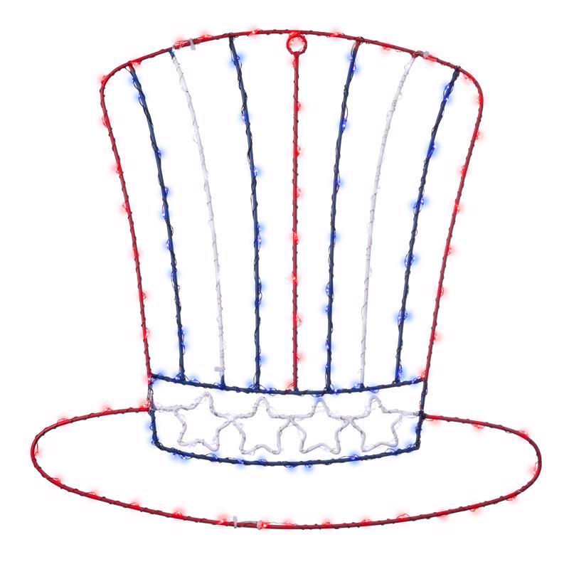Celebrations Patriotic Silhouette Window Decor Metal