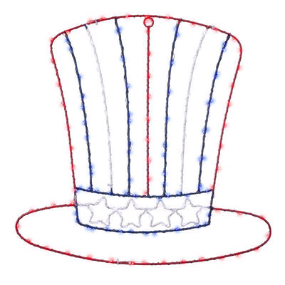 Celebrations Patriotic Silhouette Window Decor Metal