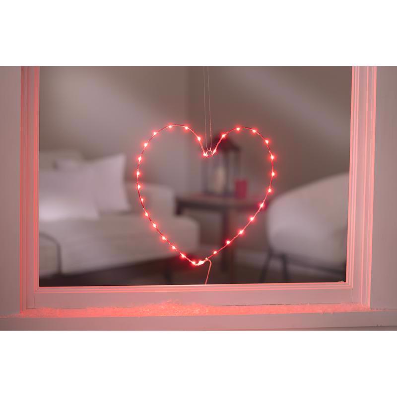 Celebrations Heart Silhouette Window Decor Metal