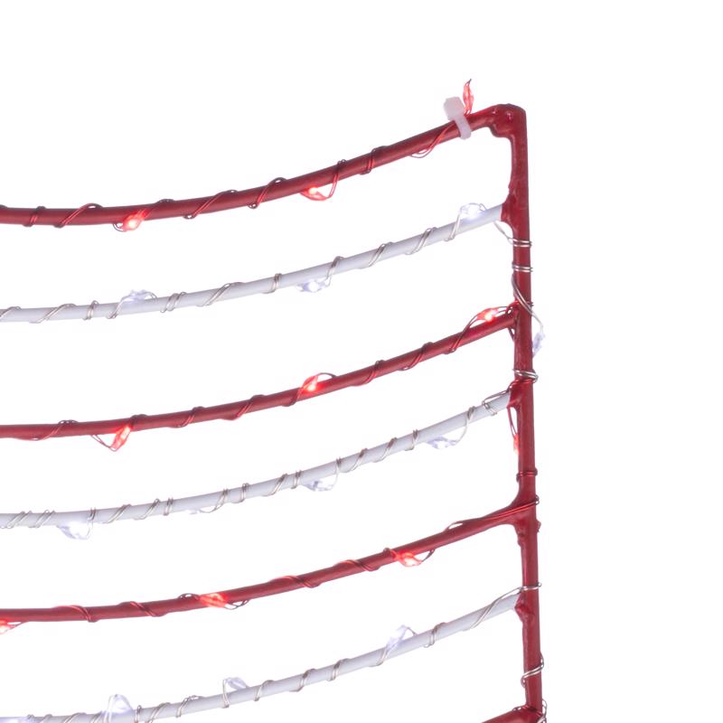Celebrations Patriotic Flag Silhouette Window Decor Metal