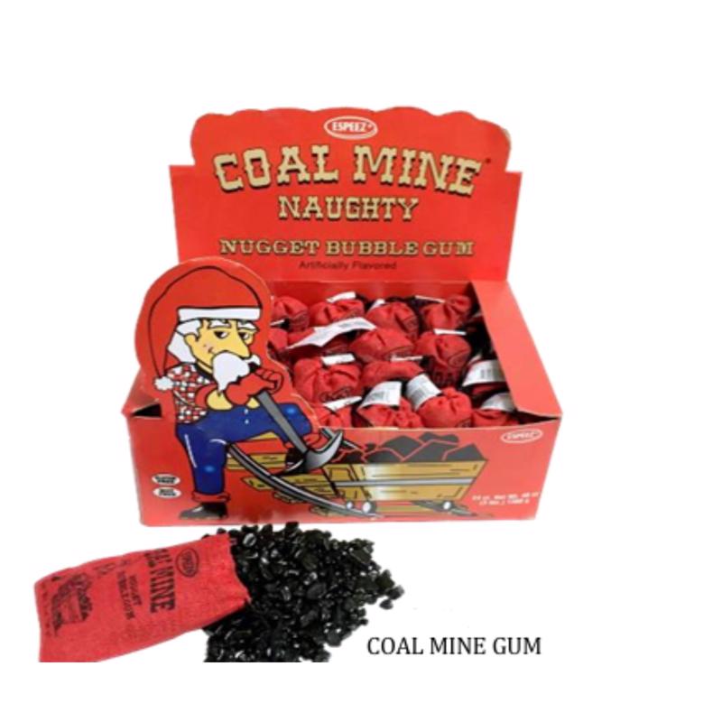 Espeez Coal Mine Naughty Nugget Chewing Gum 2 oz