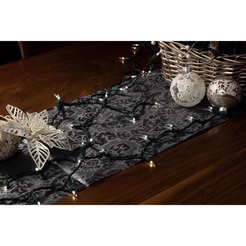 Celebrations LED T5 Pure White 50 ct String Christmas Lights 12 ft.