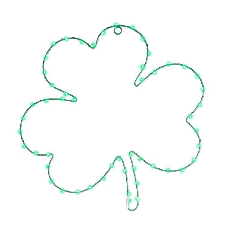 Celebrations Shamrock Silhouette Window Decor Metal