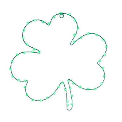 Celebrations Shamrock Silhouette Window Decor Metal