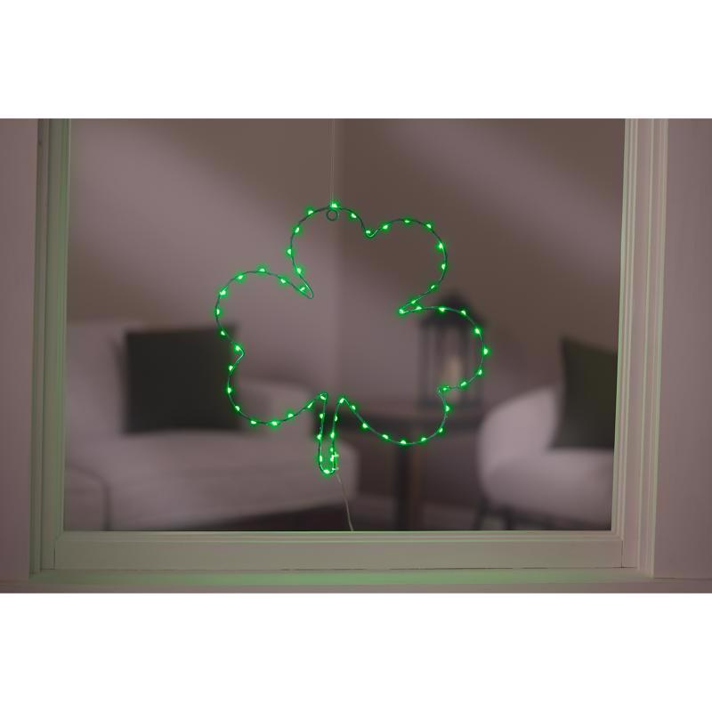 Celebrations Shamrock Silhouette Window Decor Metal