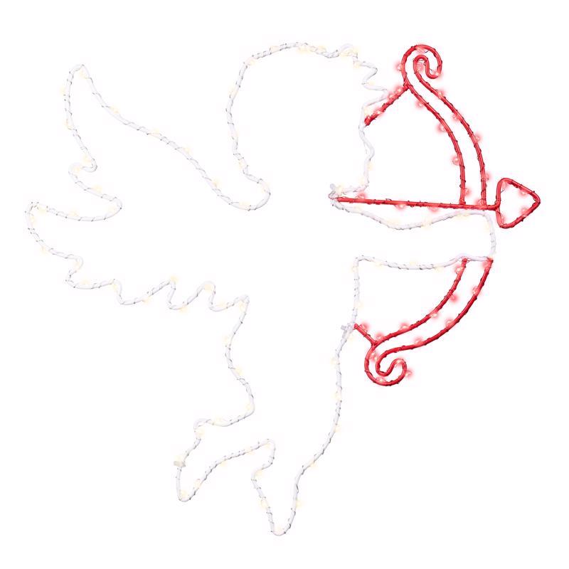 Celebrations Cupid Silhouette Window Decor Metal