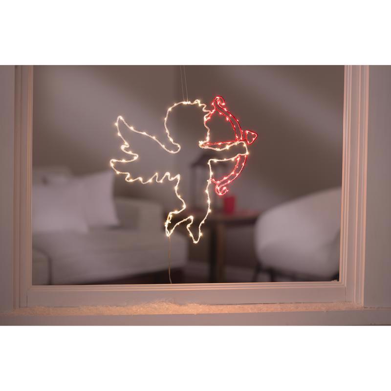 Celebrations Cupid Silhouette Window Decor Metal