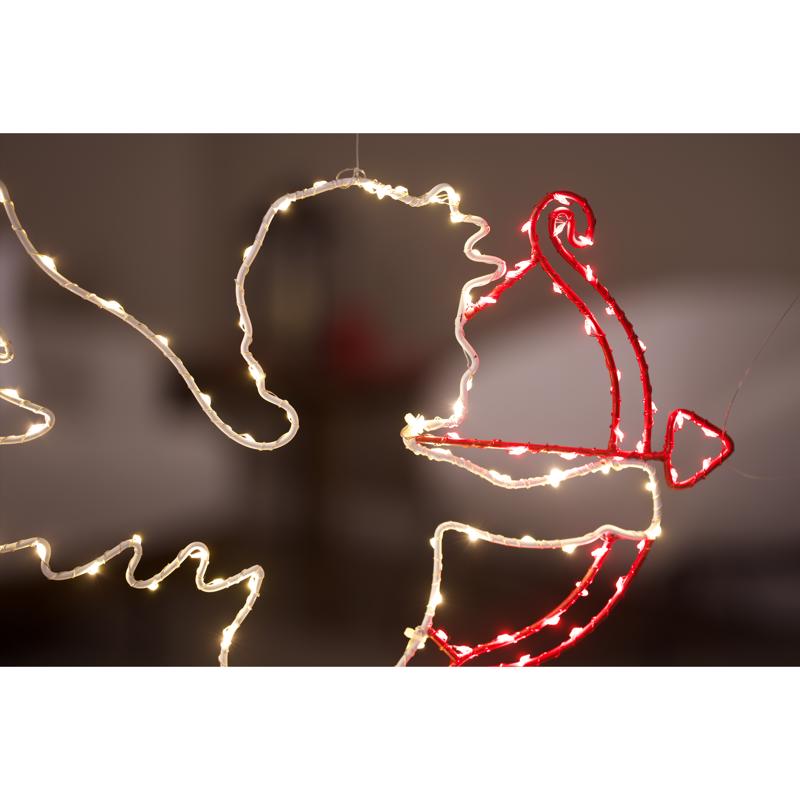 Celebrations Cupid Silhouette Window Decor Metal