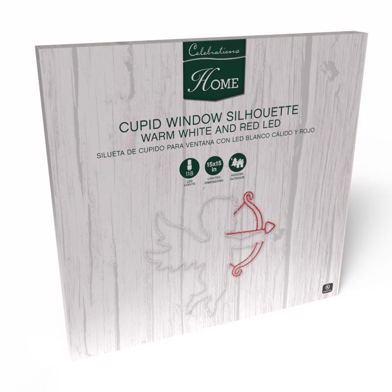 Celebrations Cupid Silhouette Window Decor Metal