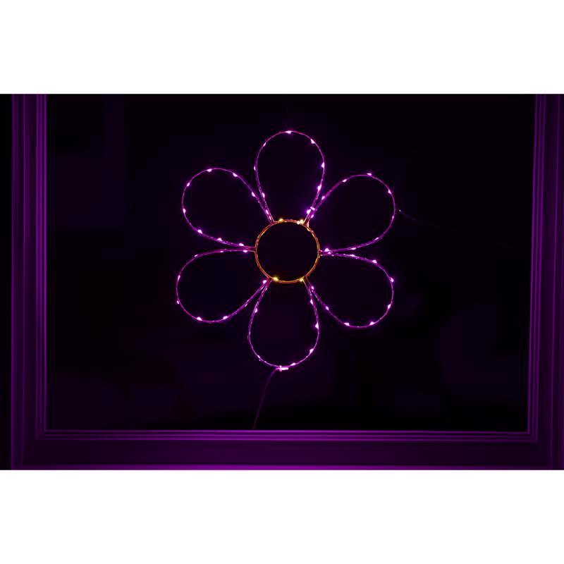 Celebrations Daisy Flower Silhouette Window Decor Metal