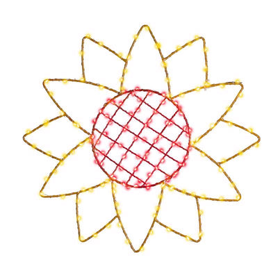 Celebrations Sunflower Silhouette Window Decor Metal