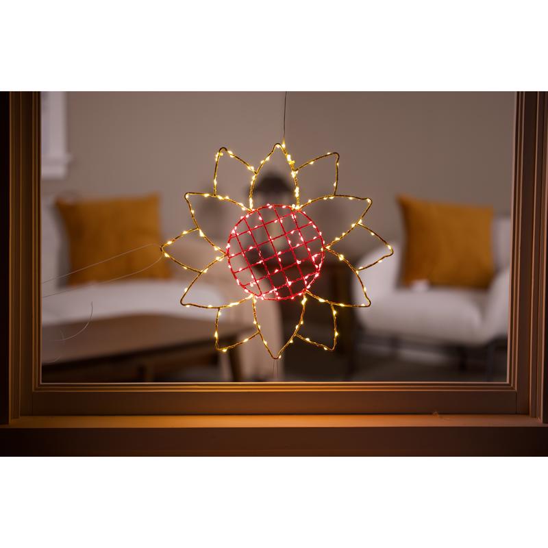 Celebrations Sunflower Silhouette Window Decor Metal