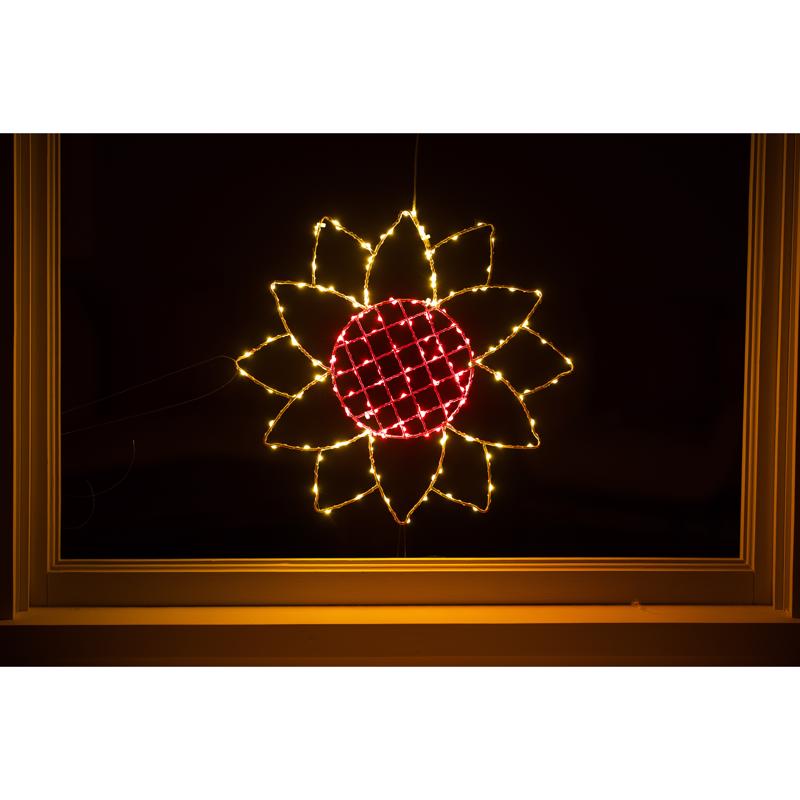 Celebrations Sunflower Silhouette Window Decor Metal