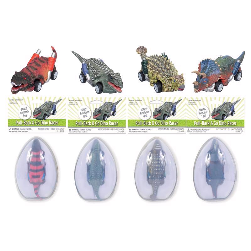 Easter Unlimited Pull-Back & Go Dino Racer Assorted