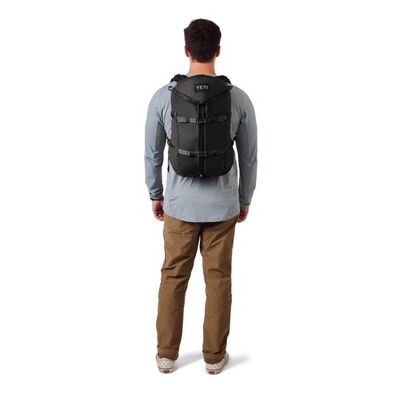 YETI Ranchero Black Backpack 18.25 in. H X 11 in. W