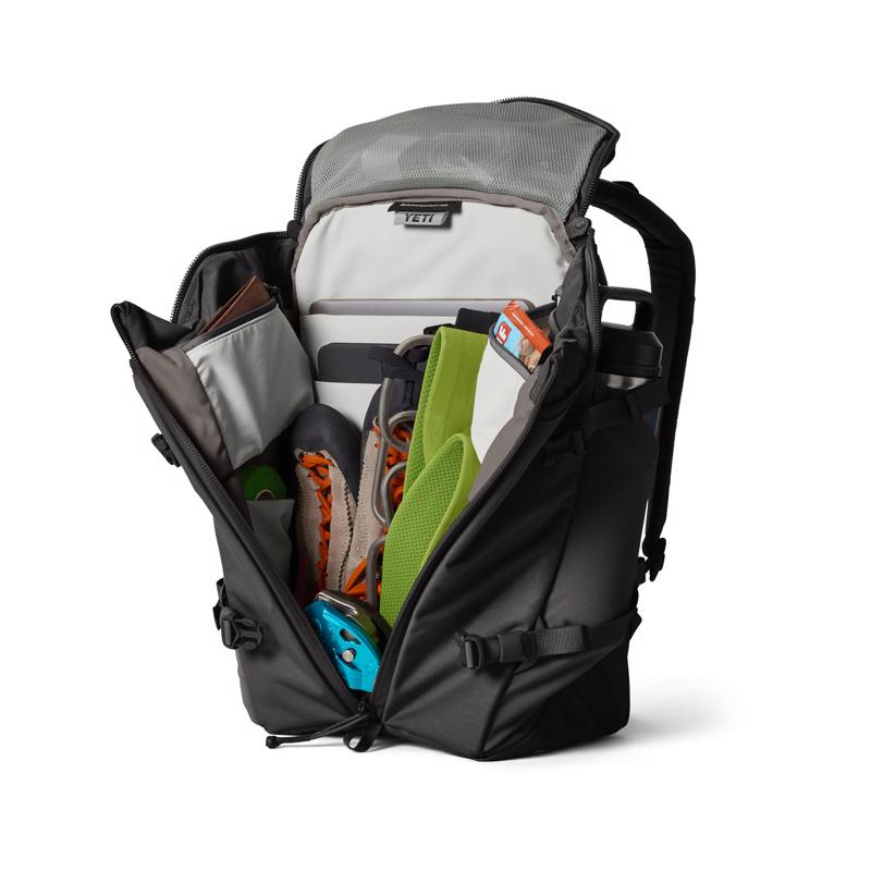 YETI Ranchero Black Backpack 18.25 in. H X 11 in. W
