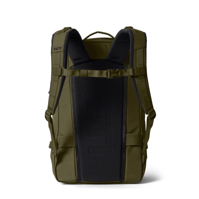 YETI Ranchero 27L Olive Backpack 19 in. H X 11.5 in. W