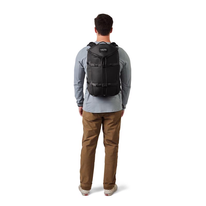 YETI Ranchero Black Backpack 19 in. H X 11.5 in. W