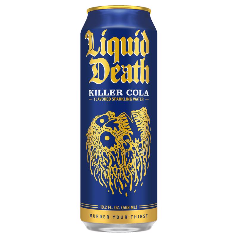 Liquid Death Killer Cola Cola Sparkling Natural Mineral Water 19.2 fl. oz.