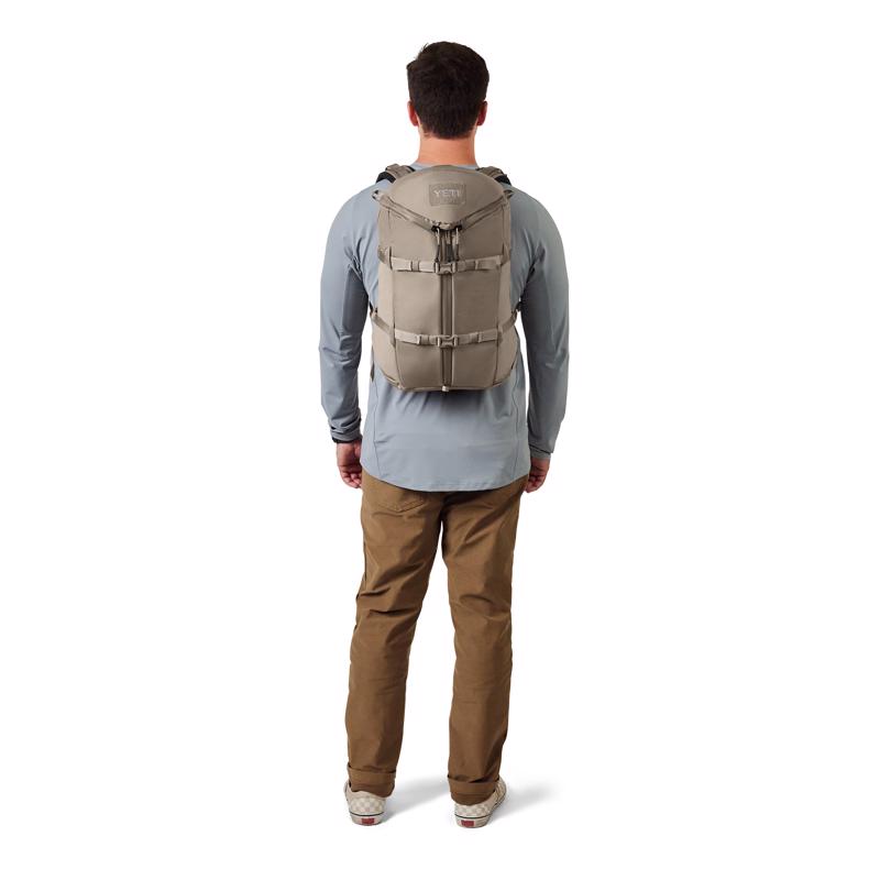 YETI Ranchero 22L Cape Taupe Backpack 18 in. H X 11 in. W