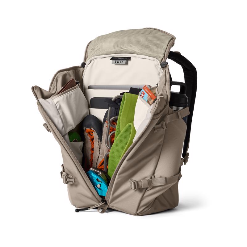 YETI Ranchero 22L Cape Taupe Backpack 18 in. H X 11 in. W