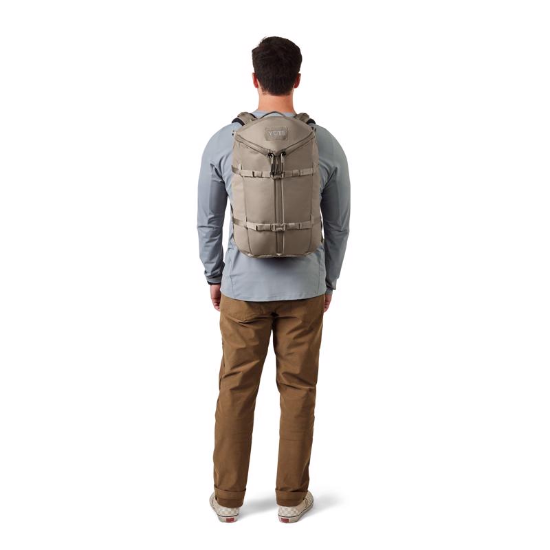 YETI Ranchero 27L Cape Taupe Backpack 19 in. H X 12 in. W