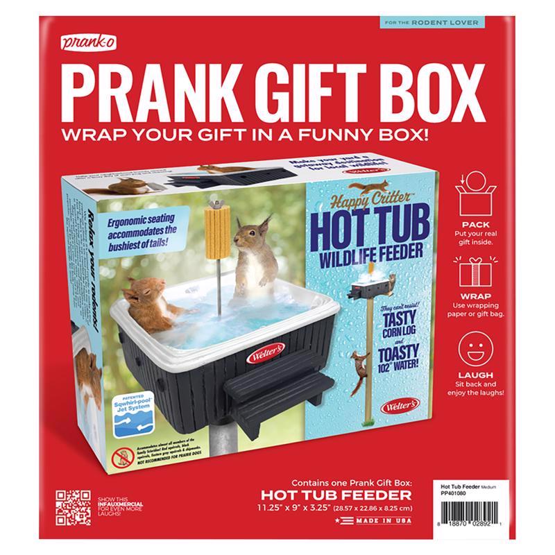 Prank-O Squirrel Hot Tub Prank Gift Box Paper