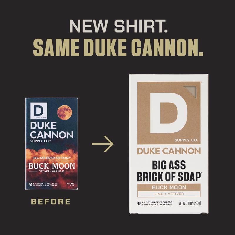 Duke Cannon Buck Moon Lime  + Vetiver Scent Bar Soap 10 oz
