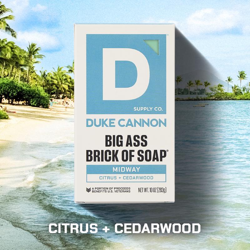 Duke Cannon Midway Citrus + Cedarwood Scent Bar Soap 10 oz