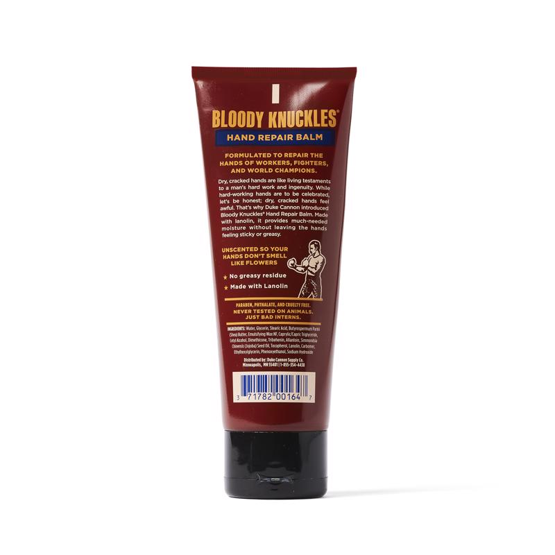Duke Cannon Bloody Knuckles Fragrence Free Scent Hand Repair Balm 3 oz