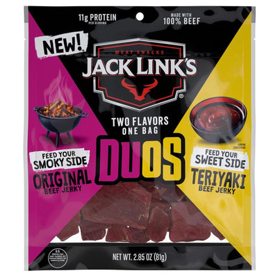 Jack Link's Duo's Original/Teriyaki Beef Jerky 2.85 oz Bagged