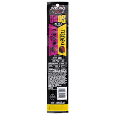 Jack Link's Duo's Original/Teriyaki Beef Stick 1.84 oz Packet