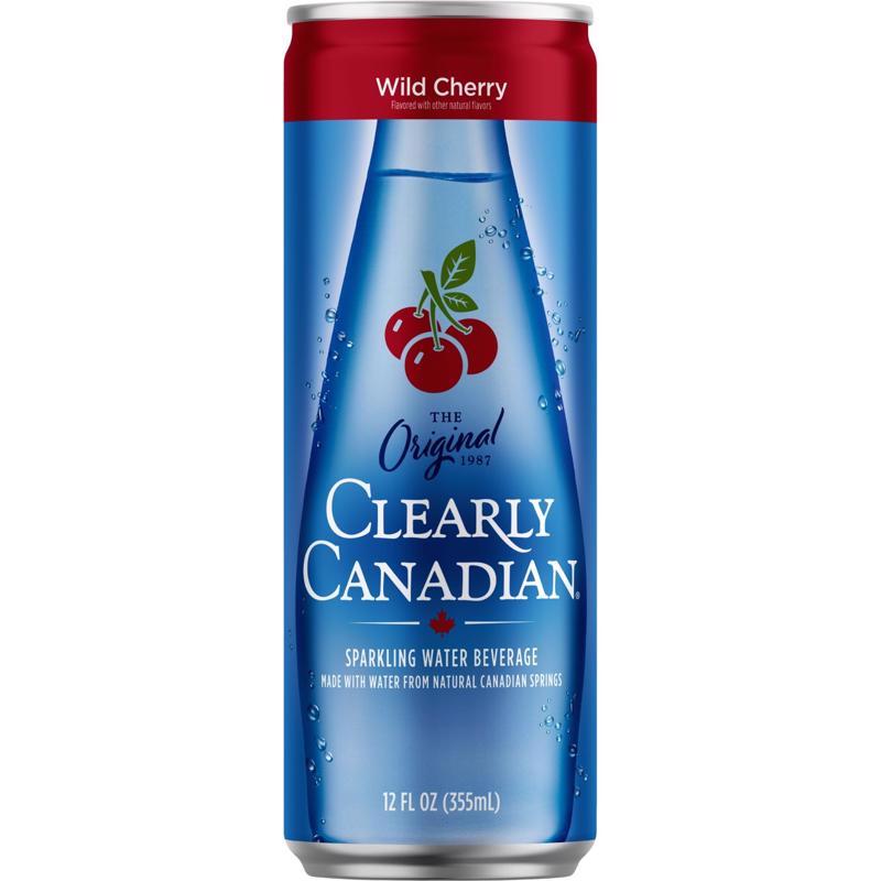 Clearly Canadian Cherry Sparkling Spring Water 12 fl. oz.