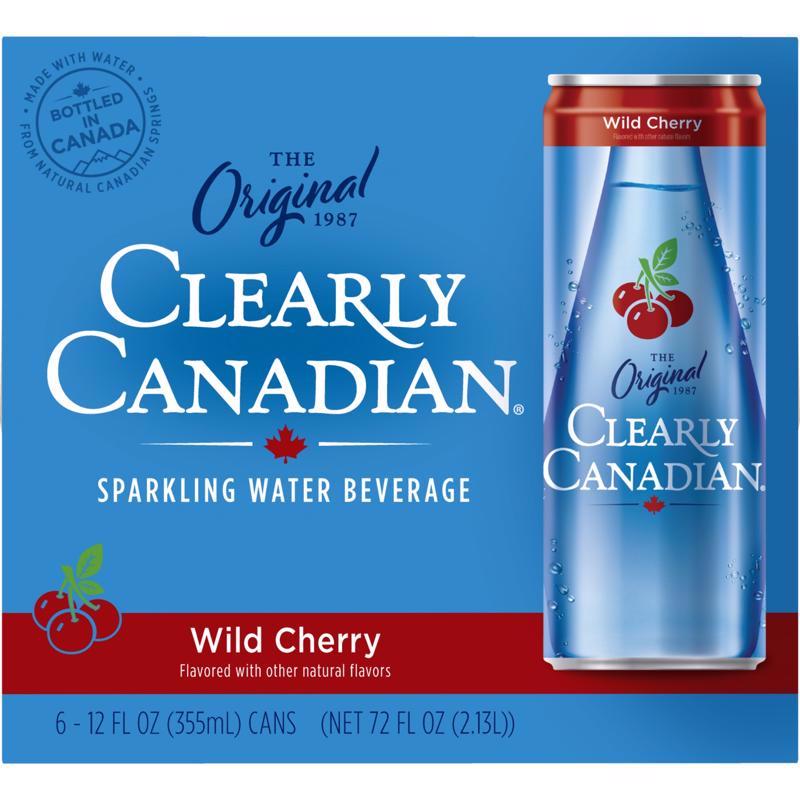 Clearly Canadian Cherry Sparkling Spring Water 12 fl. oz.