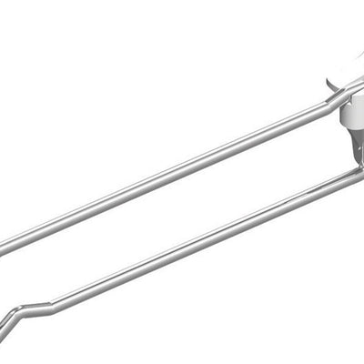 6 in. Silver Metal Peg Hook 100 pk