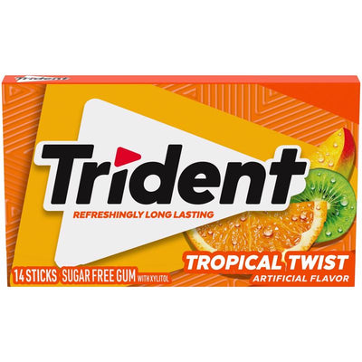 Trident Sugar Free Tropical Twist Chewing Gum