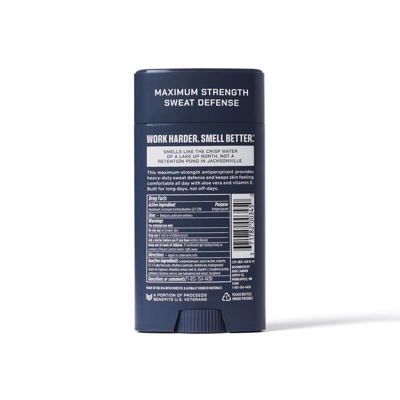 Duke Cannon Trench Warfare Blue Antiperspirants/Deodorants 3 oz